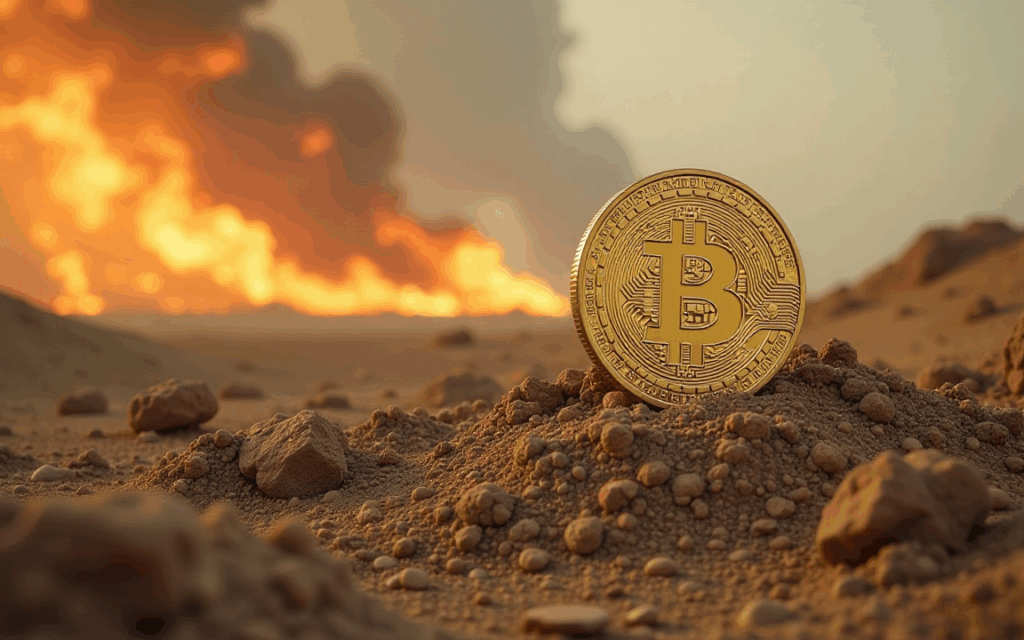 Bitcoin price surges to $107,000 amidst Middle East tensions.