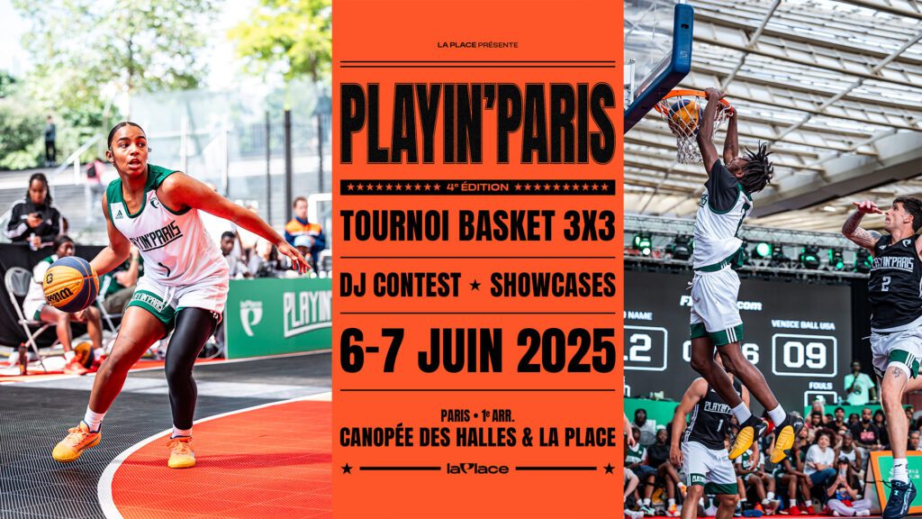 Playin’Paris returns: Get ready for an exhilarating 3×3 basketball tournament, DJ contest, and showcases to energize Paris on June 6 and 7.