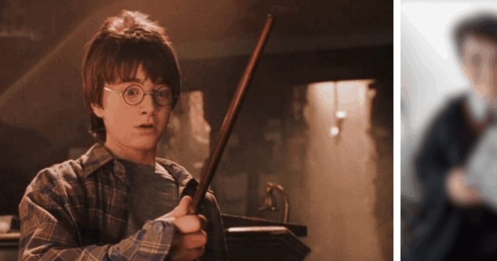 Harry Potter series reveals first glimpse of Harry in costume.