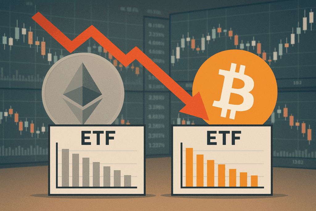 Ether spot ETFs face five-day capital outflow as prices plunge 10%