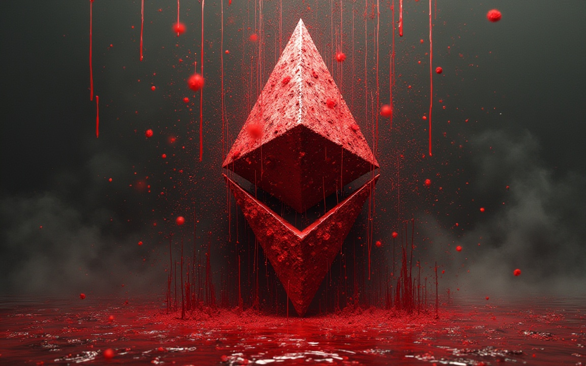 Ethereum's price plummets to $3,830 as a crucial indicator suggests a momentum shift.