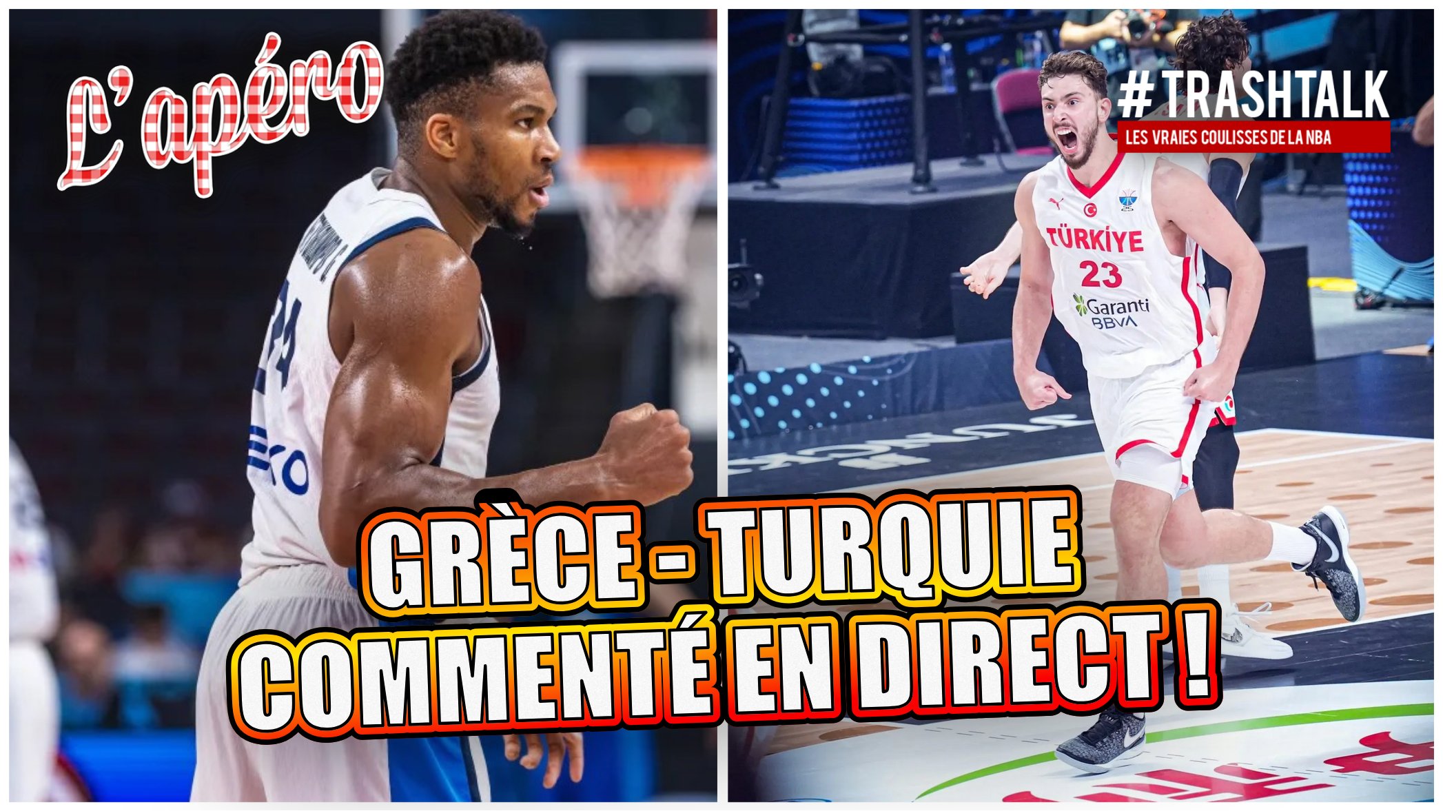 EuroBasket 2025: Greece takes on Turkey live commentary at 8 PM on TrashTalk!