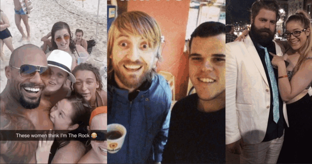 Johnny Depp and The Rock strike a pose with their less-than-perfect lookalikes.