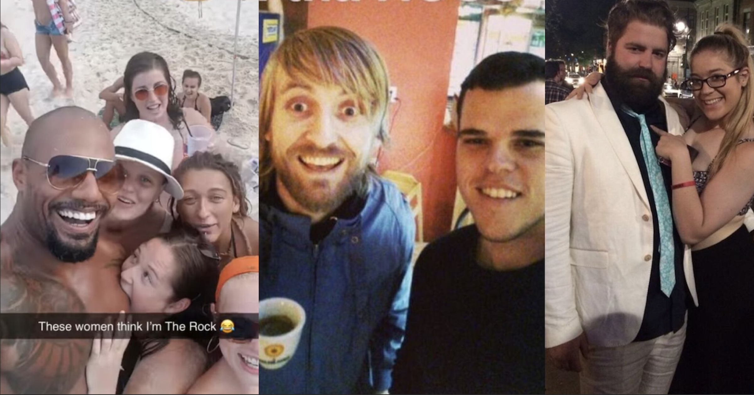 Johnny Depp and The Rock strike a pose with their less-than-perfect lookalikes.