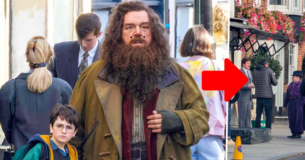 New behind-the-scenes images leak from the Harry Potter series.