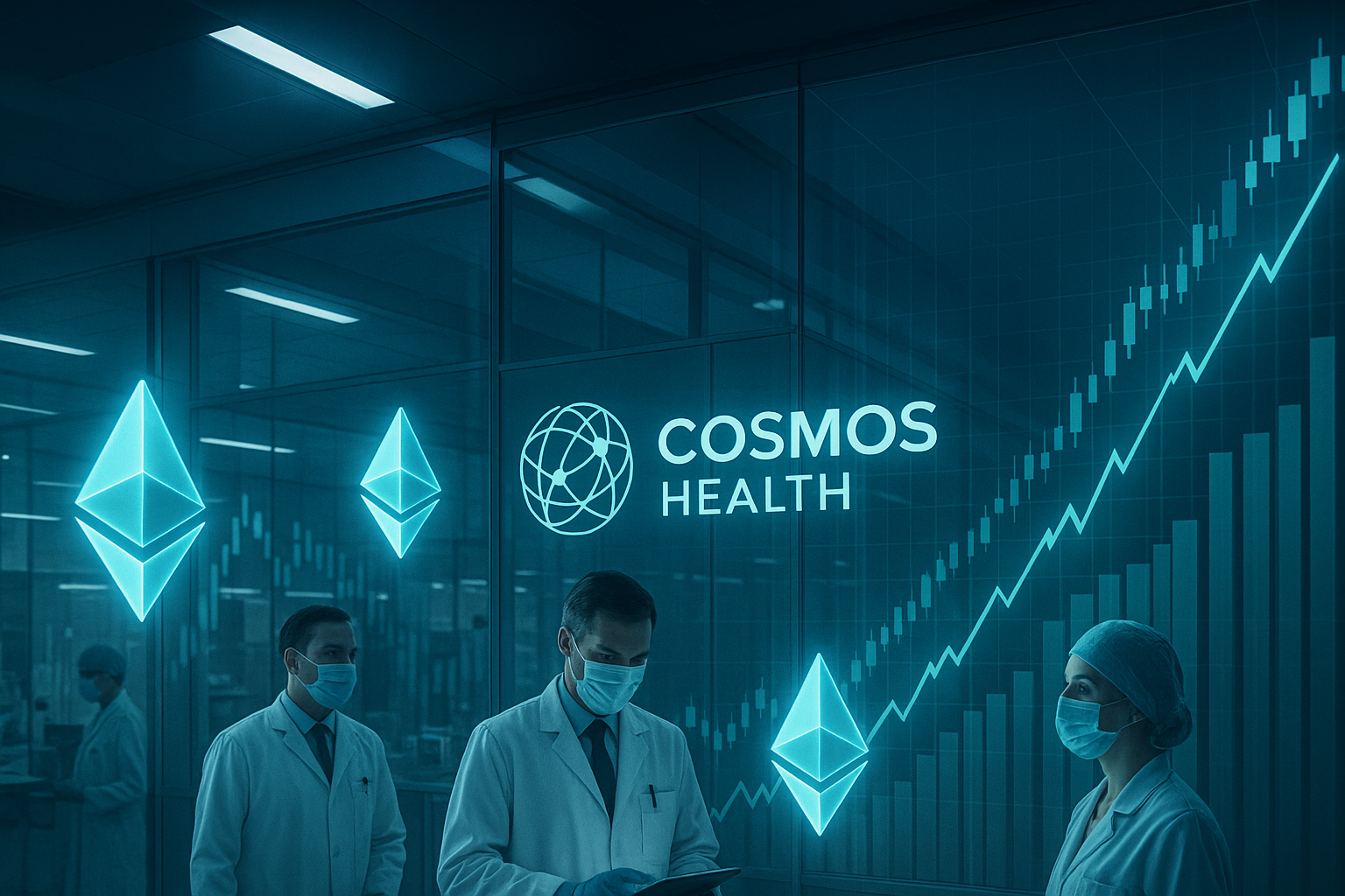 Cosmos Health boosts its Ethereum holdings to $1.8 million as part of a $300 million digital asset facility.