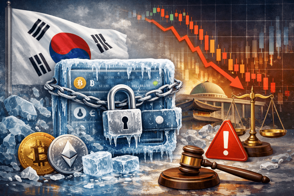 South Korea considers preventive freeze on crypto accounts to combat market abuses.