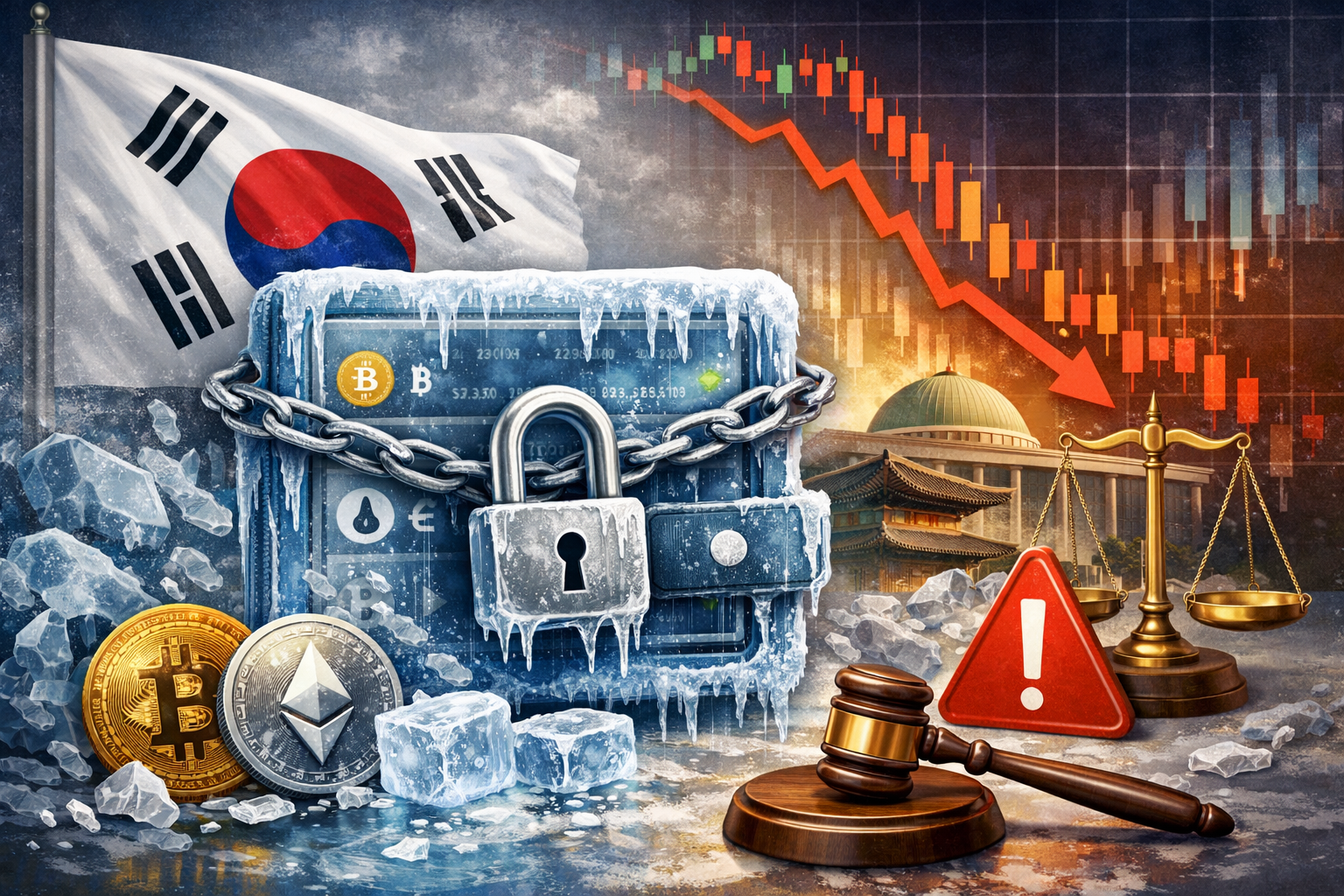 South Korea considers preventive freeze on crypto accounts to combat market abuses.