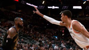 NBA program: Victor Wembanyama pays a thrilling visit to LeBron James at 4:30 PM.