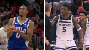 Nba showdown: A thrilling backcourt clash between the Sixers and Wolves (1h)